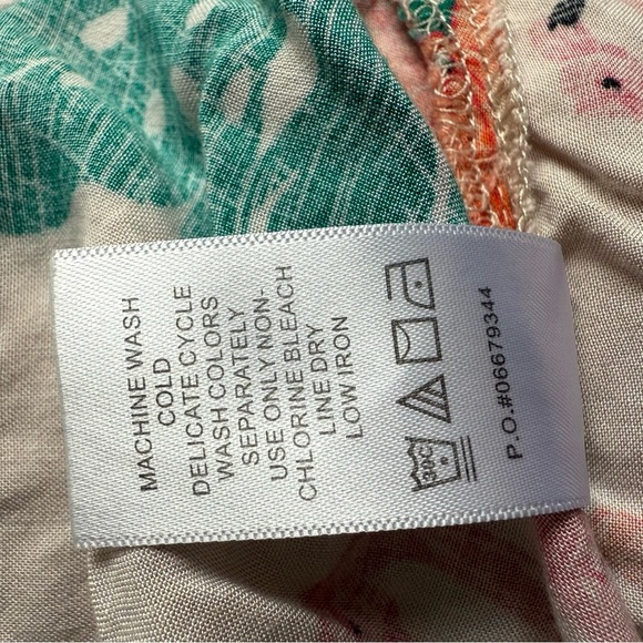 Hawaiian Mens Shirt KS Island flamingo Green Orange Floral Short Sleeve 4X - Picture 12 of 13